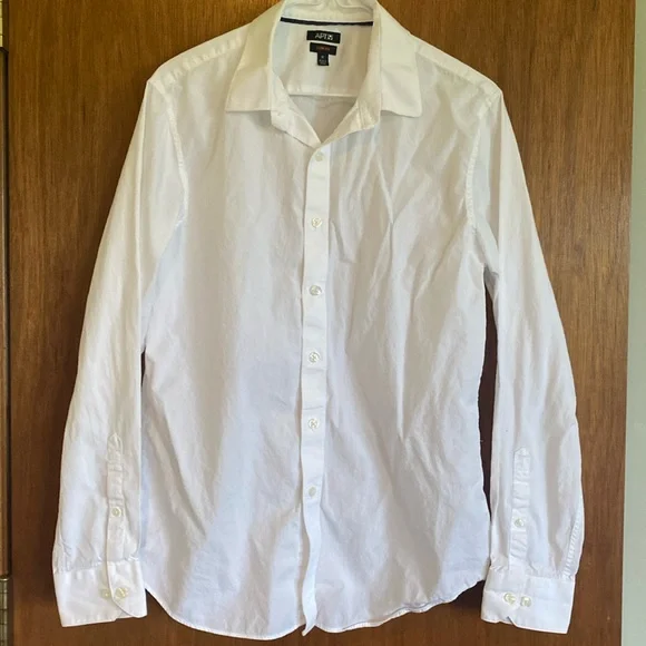 apt 9 white dress shirt Men's Apt. 9 Performance Slim-Fit Wrinkle Free Dress Shirt